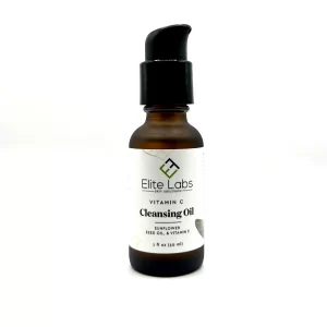 1 fl oz bottle of Vitamin C Cleansing Oil, enriched with sunflower seed oil and Vitamin E.